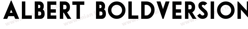 Albert BoldVersion 1字体转换
